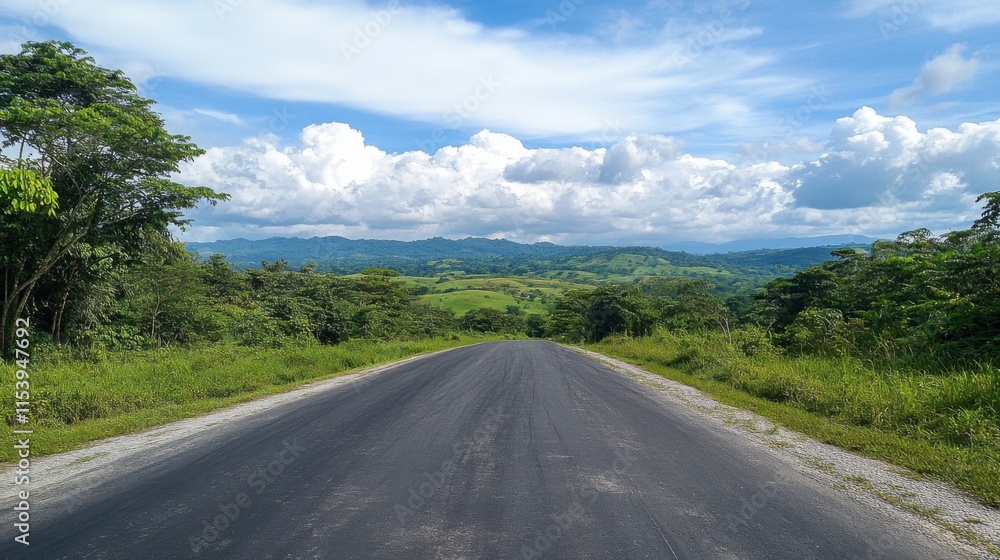 Naklejka premium Paisaje natural con carretera