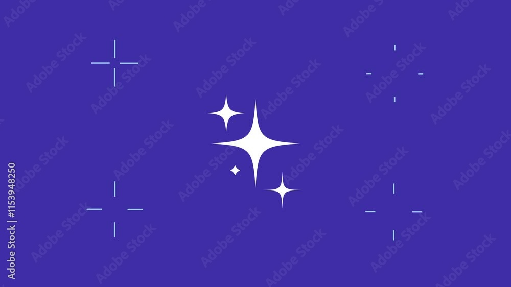 Star twinkling, bouncing light effect and transparent background ...