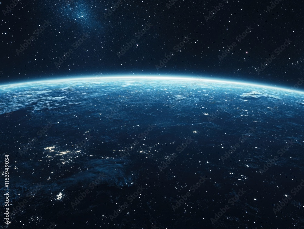 Obraz premium Striking Earth View from Space