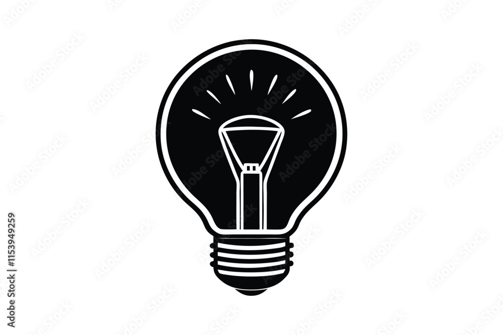 Obraz premium light bulb isolated on white