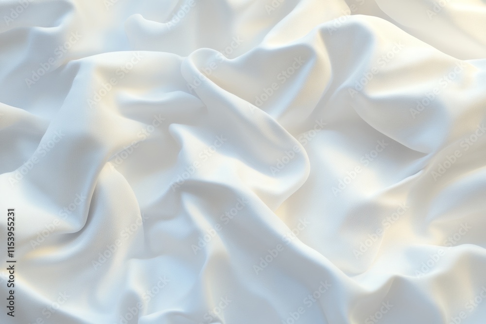 Obraz premium White Draped Fabric Texture