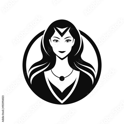 Beautiful Women Silhouette Icons Transparent Background for Designers