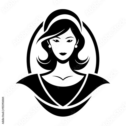 Elegant Women's icon Silhouettes | Vector illustration Icons for Graphic Design