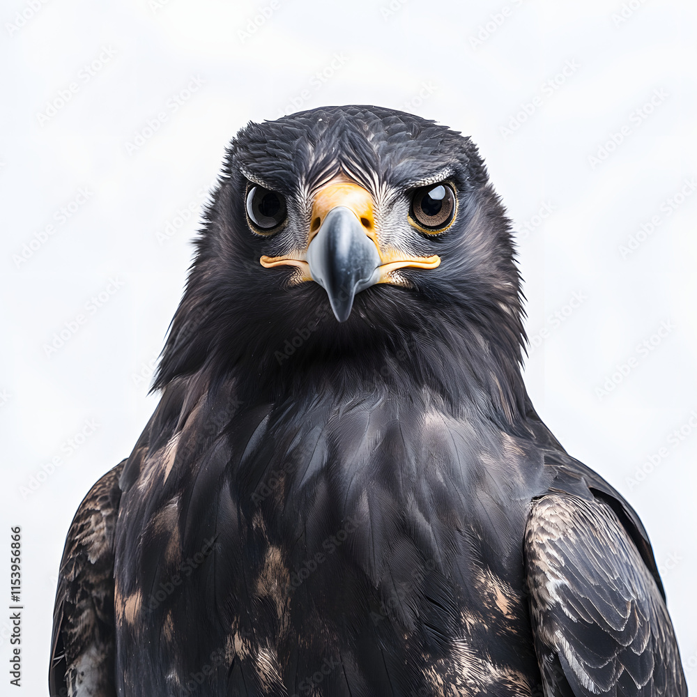 Fototapeta premium close up eagle in white background 