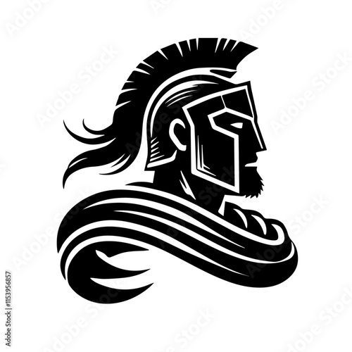 White &Black of head cape vector file