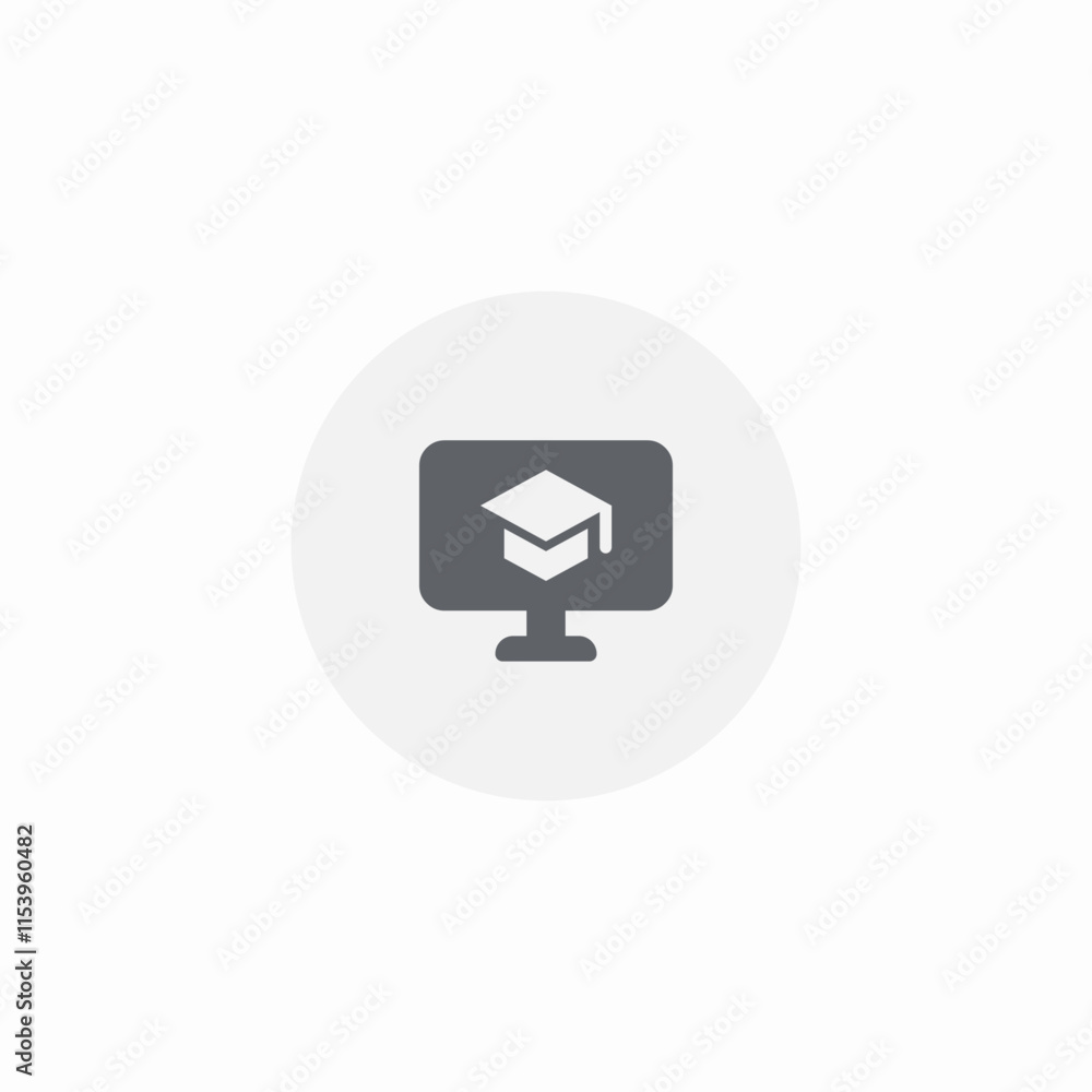 online education icon sign vector online education icon sign vector
