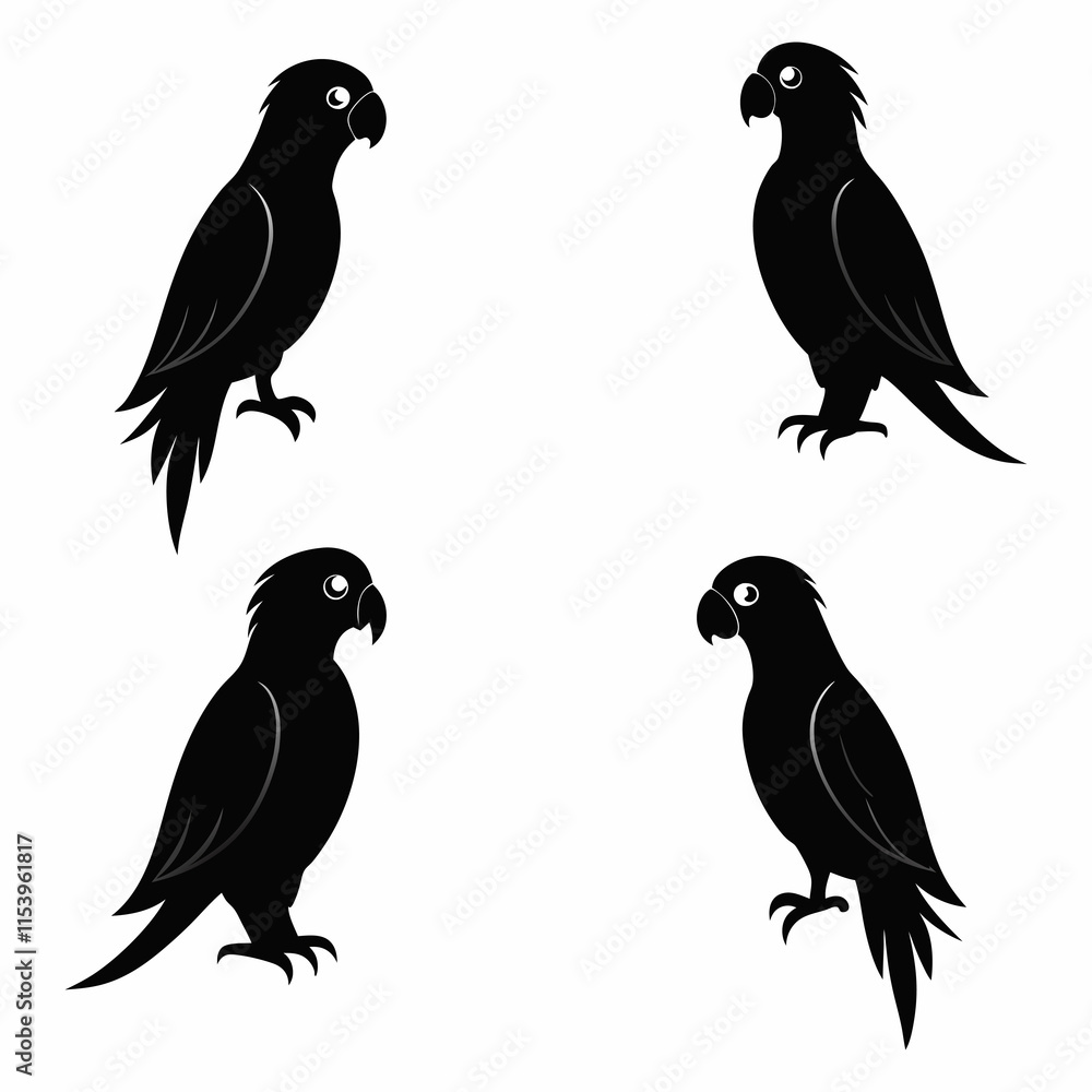 Fototapeta premium a set of birds with different designs on them