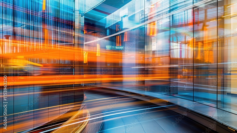 Abstract city lights streaks, dynamic urban scene. Abstract city lights streaks, dynamic urban scene.