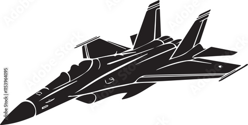 Vector fighter jet icon