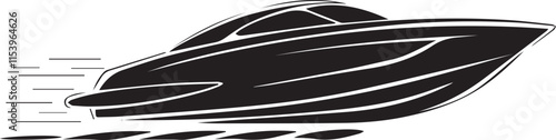 Vector speedboat icon