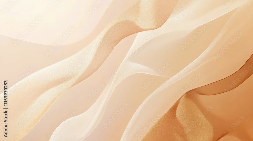 Fototapeta premium Light pale soft pastel gold golden champagne beige abstract background. Color gradient ombre transition. Silk fabric. Luxury premium rich. Matte shimmer. Christmas, birthday, anniversary. Template.