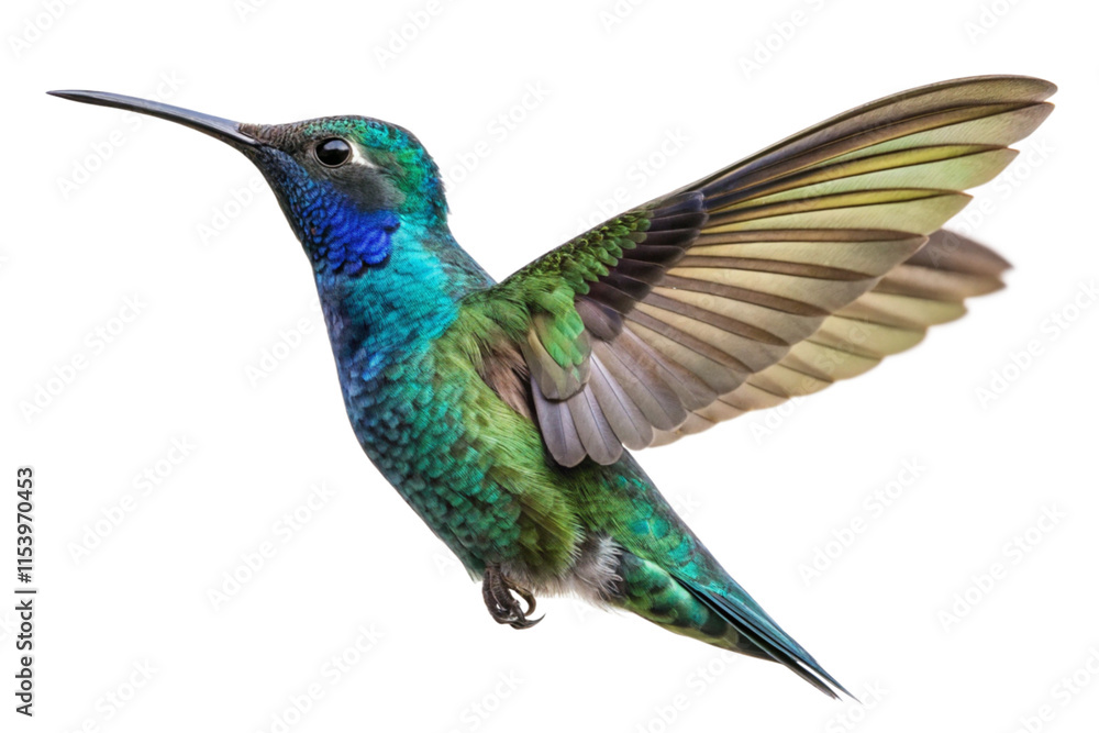 Obraz premium hummingbird on white background