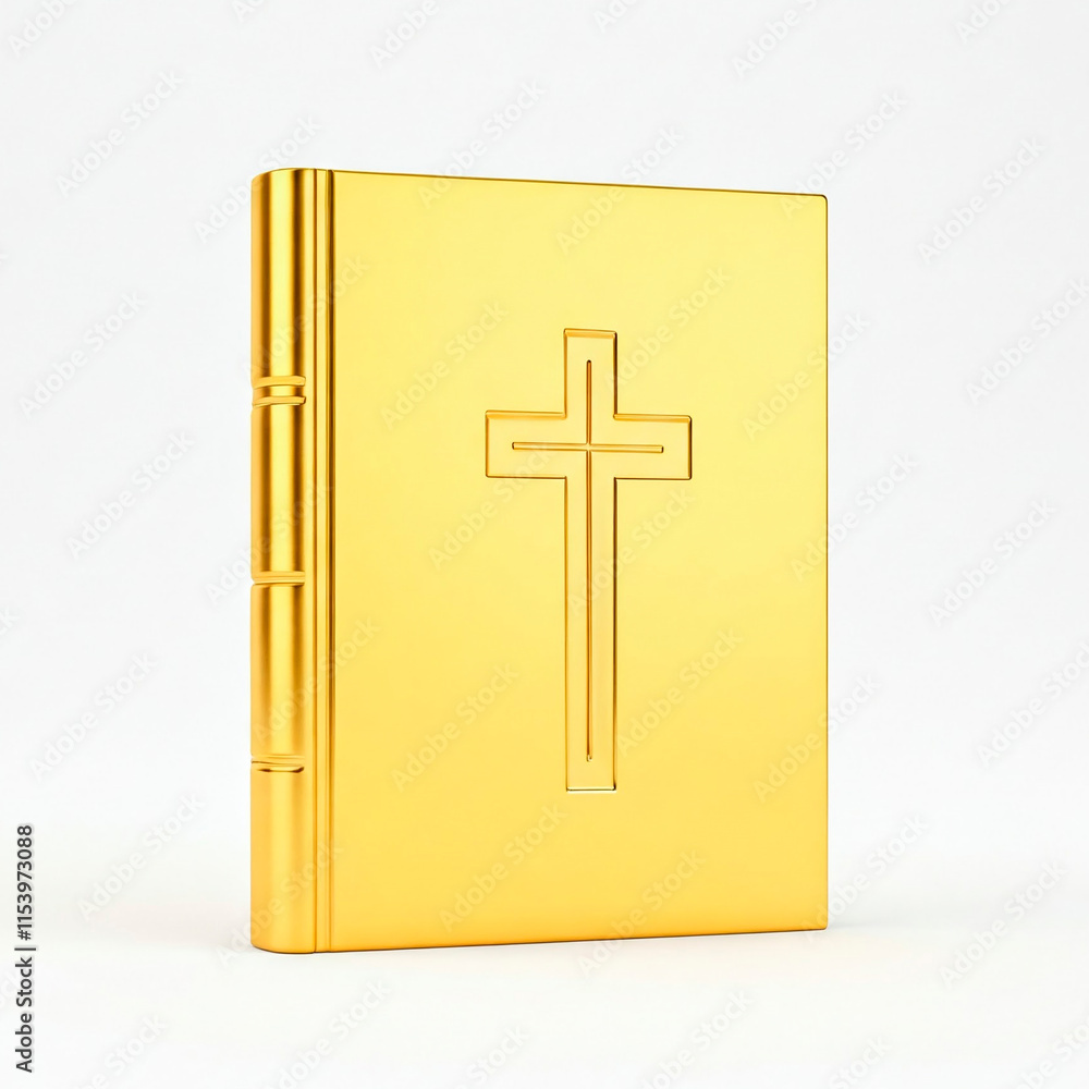 Obraz premium Christian Bible made of pure gold