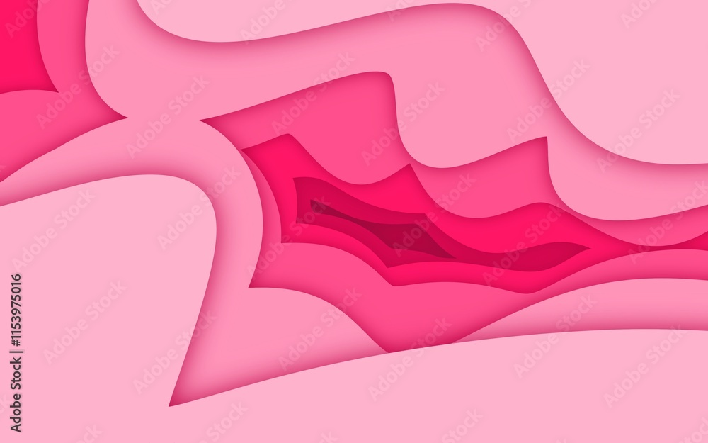 Overlapping water wave wallpaper background