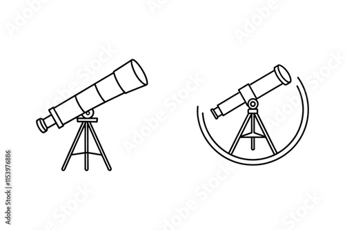 "Telescope Icon Vector Illustration"

