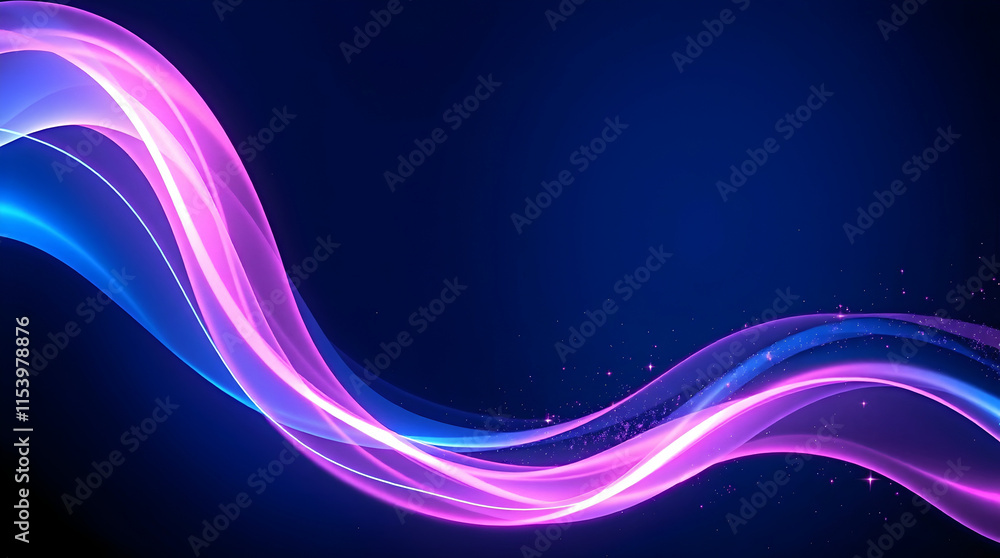 Obraz premium abstract blue wave background