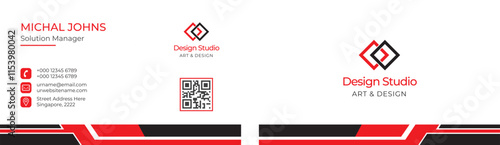 Modern and clean professional business card template