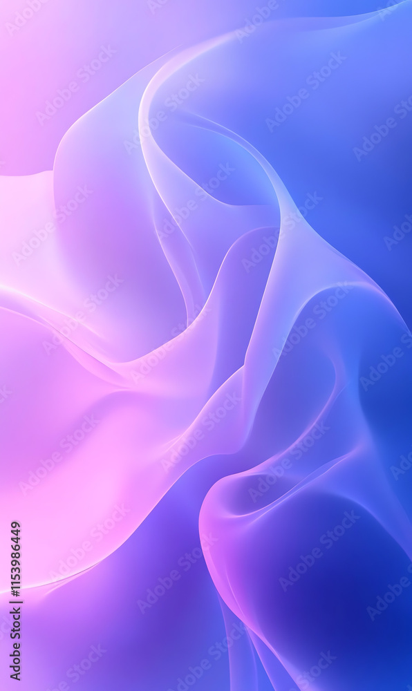 Obraz premium Abstract purple and pink flowing textures creating a soft and dreamy artistic background