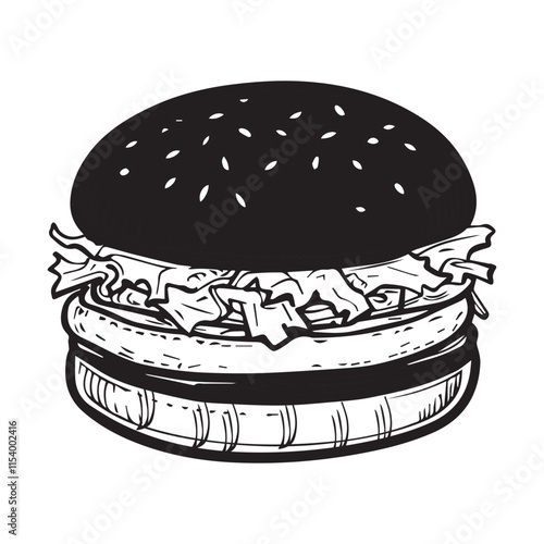 Sesame Seed, Burger Vector, Art Design