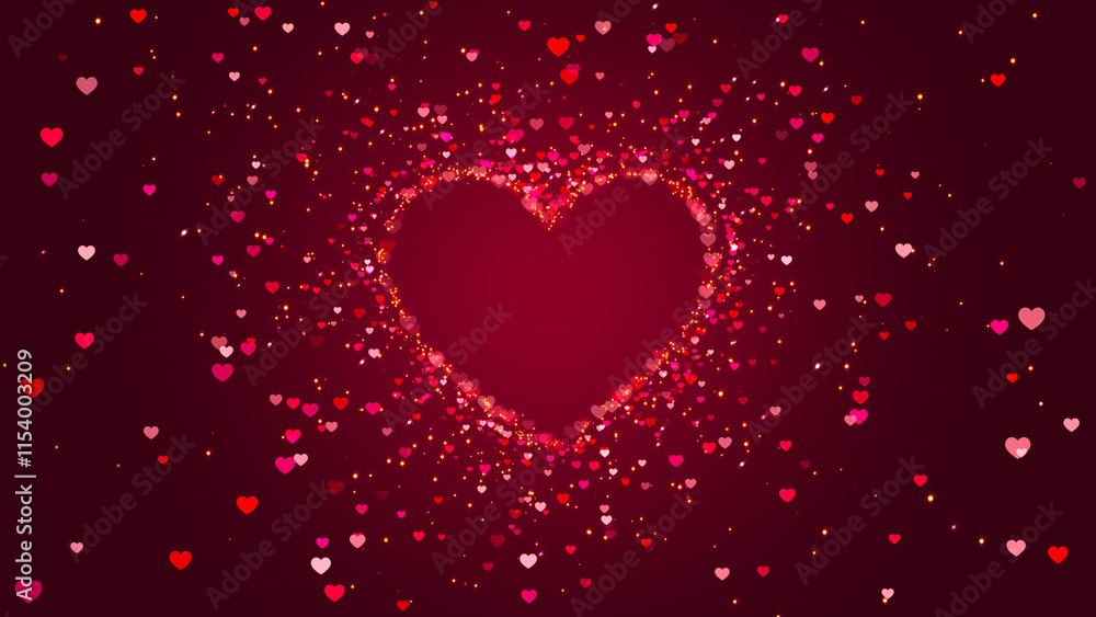 valentines day and love heart background ,shiny and glitter hearts,glowing particles,valentine and marriage design element valentines day and love heart background ,shiny and glitter hearts,glowing particles,valentine and marriage design element