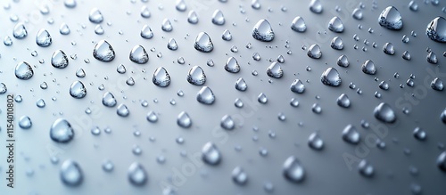 Wallpaper Mural Stylized raindrop patterns falling across a soft gray-blue gradient. Torontodigital.ca