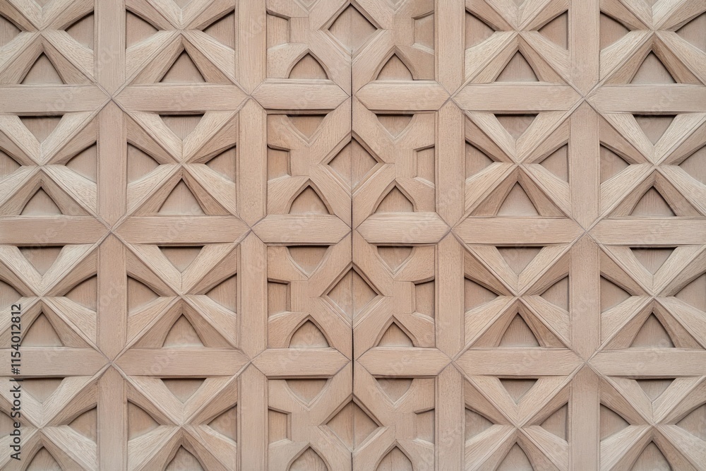 Intricate Wood Paneling with Geometric Detailing: A Masterpiece of Architectural Design Intricate Wood Paneling with Geometric Detailing: A Masterpiece of Architectural Design