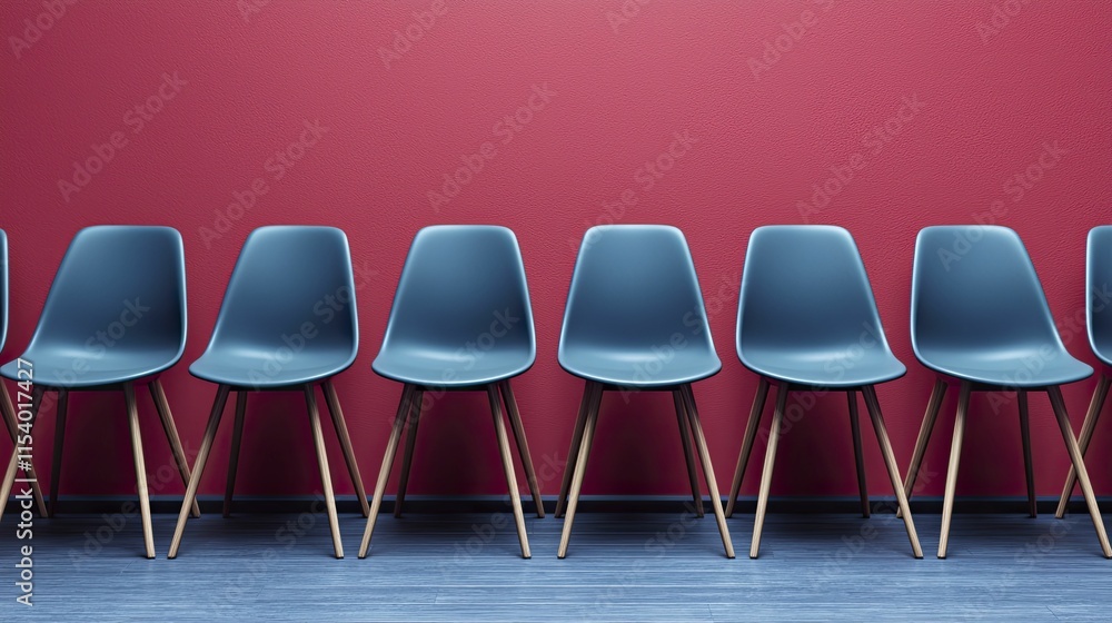 Obraz premium Effective communication relies on knowing your audience's interests and values, deep red background.