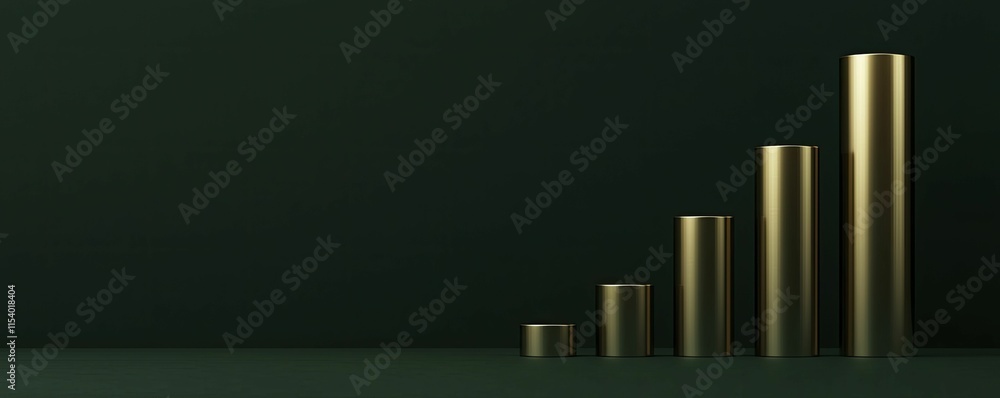 Obraz premium Key takeaways for financial literacy, Explore important concepts to help you manage money wisely and build wealth. Dark green background emphasizes clarity.