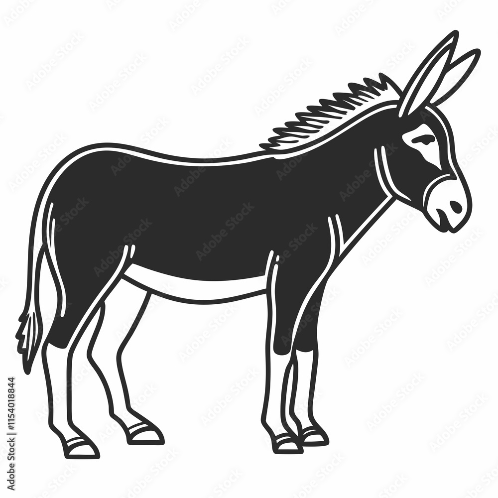 donkey and foal donkey and foal