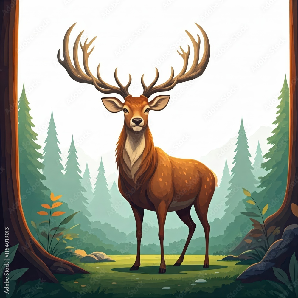 Fototapeta premium deer in the woods