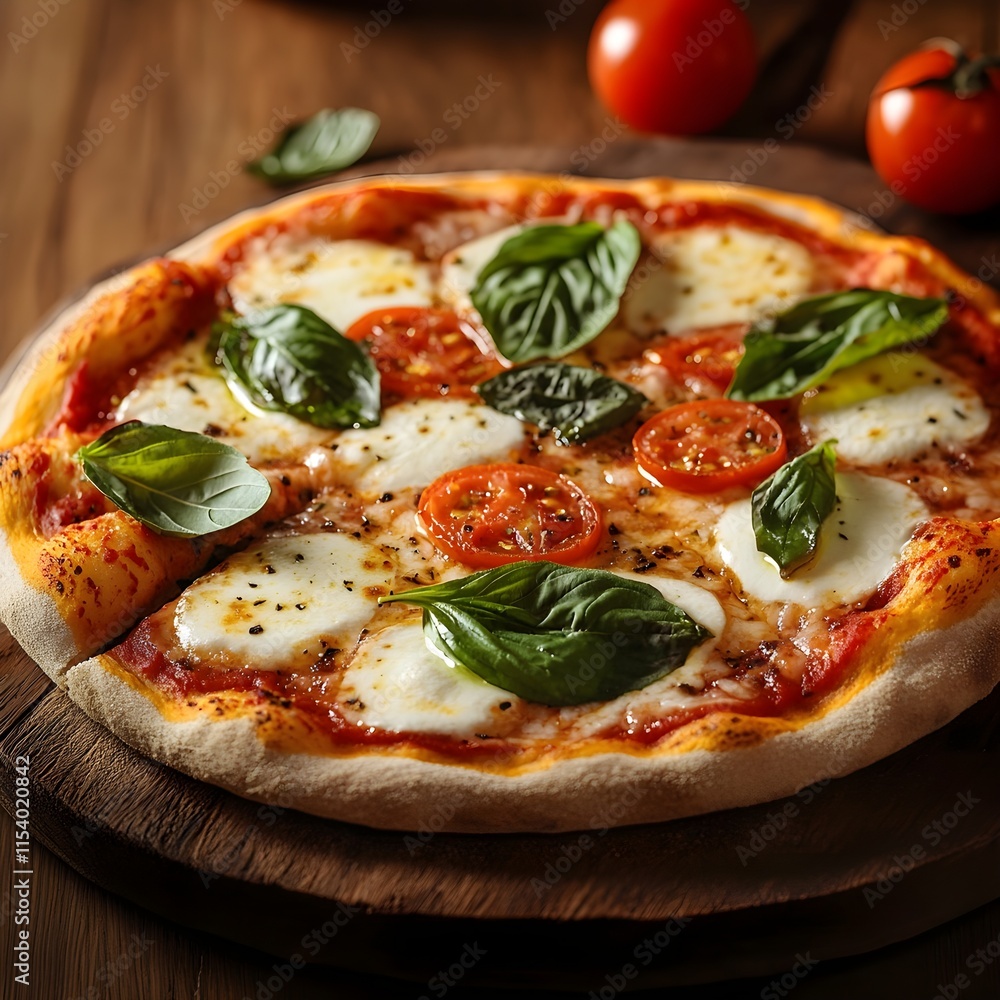 Pizza Margherita Classic Thin Crust Pizza with Mozzarella and Fresh Basil Pizza Margherita Classic Thin Crust Pizza with Mozzarella and Fresh Basil