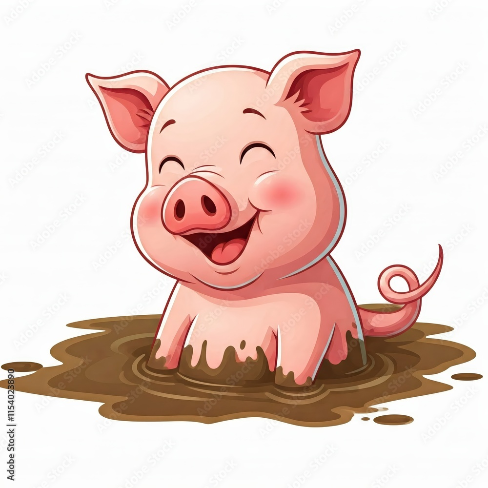 Fototapeta premium pig with a pig