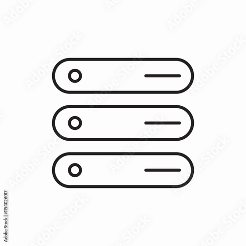 server data icon sign vector