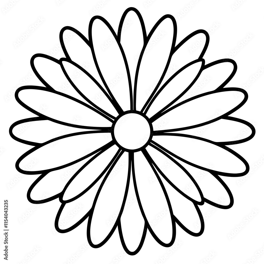 Daisy Delight line art art vector Daisy Delight line art art vector