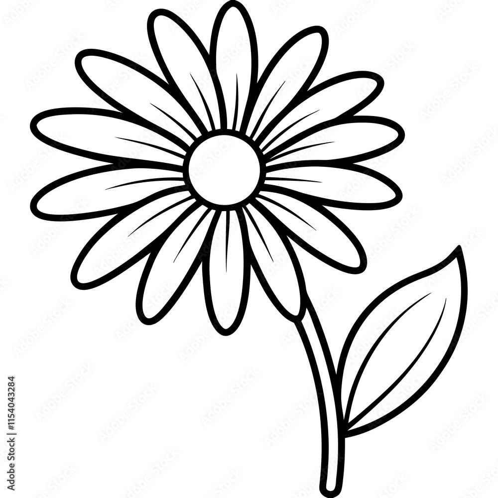 Daisy Delight line art art vector Daisy Delight line art art vector