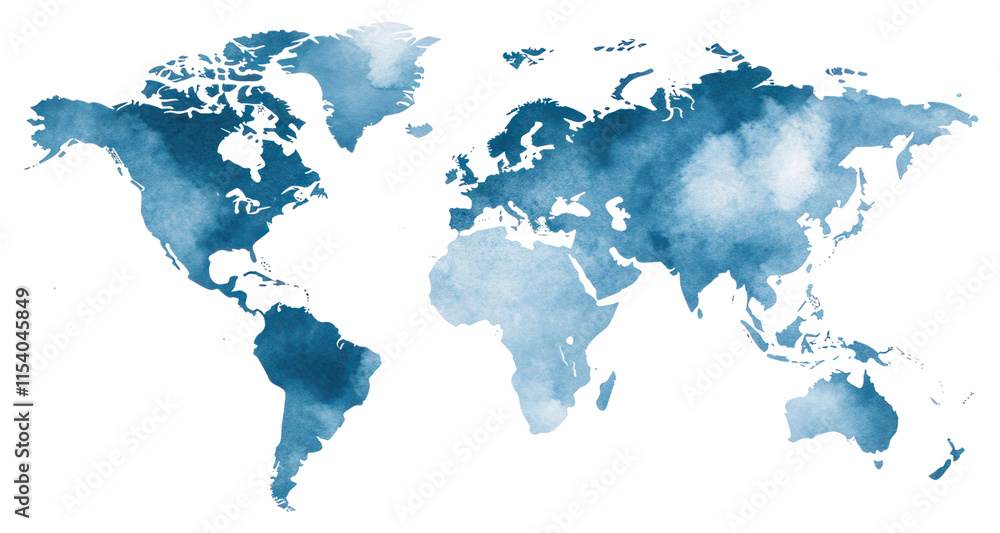 Fototapeta premium PNG World map world art illustration.