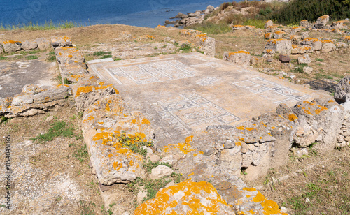 ruins of Nora, ancient Roman Punic city, Pula, southern Sardinia photo