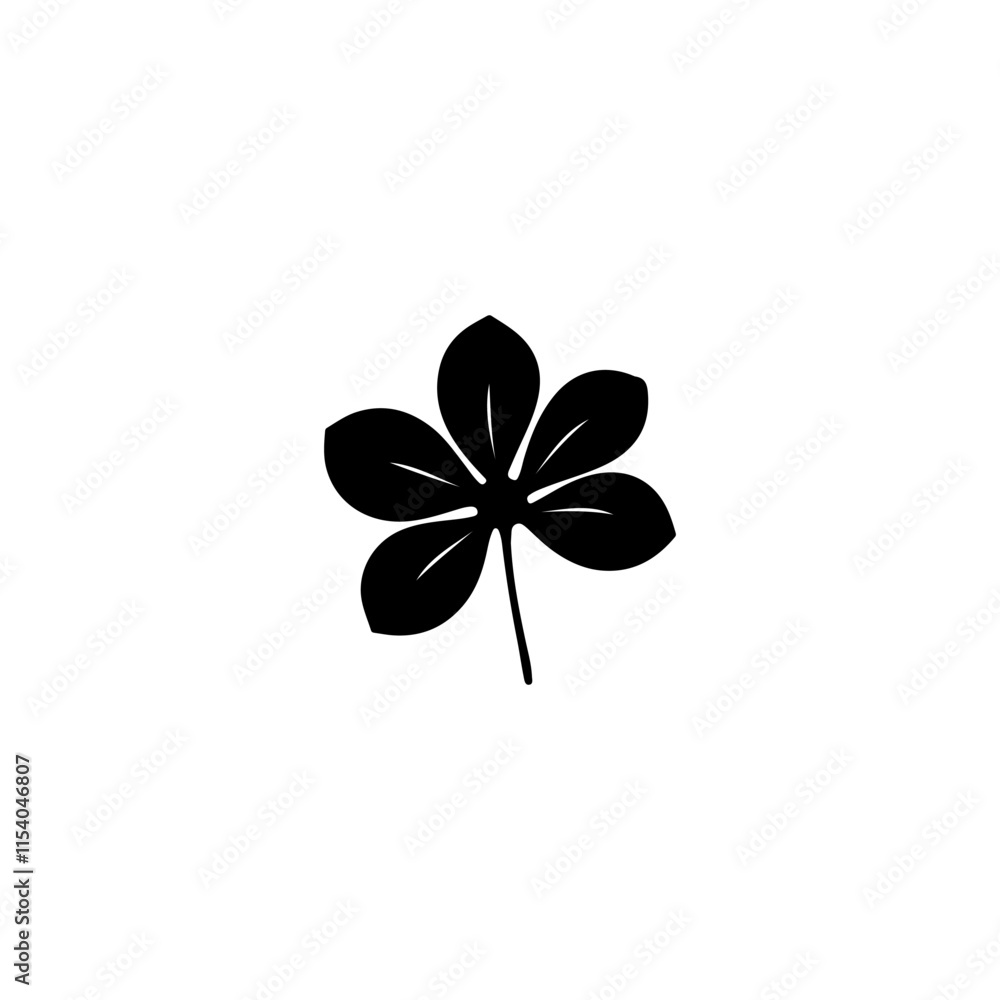 Flower silhouette vector illustration Flower silhouette vector illustration