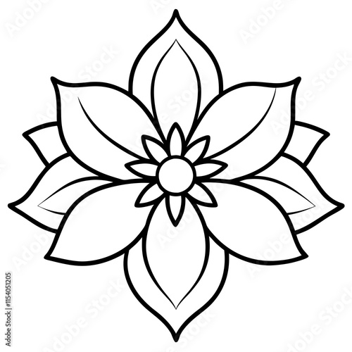 Blossom Charm line art art vector