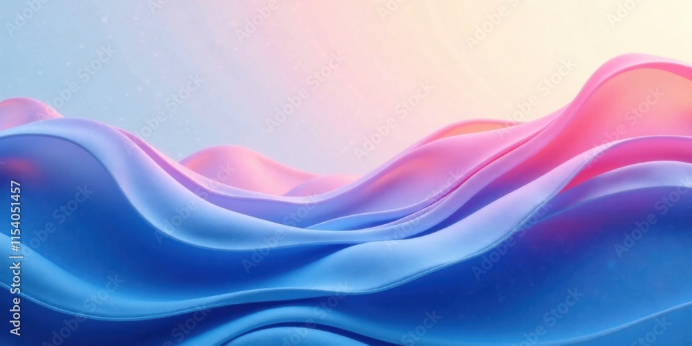 Abstract Pastel Waveforms A Dreamlike Swirl of Serene Blue and Pink Hues Abstract Pastel Waveforms A Dreamlike Swirl of Serene Blue and Pink Hues