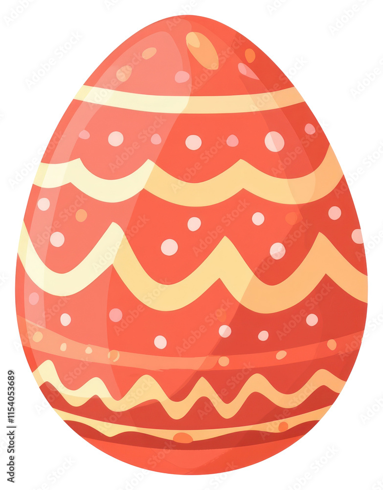 PNG Easter egg pattern traditional celebration.