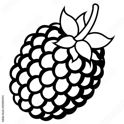 Blackberry line art art vector