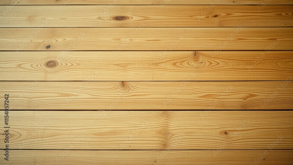 High-resolution image of light brown wood planks, showcasing natural grain patterns and subtle textural variations