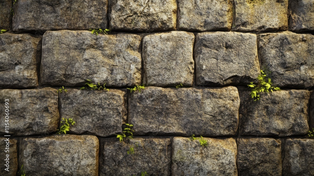 Textured rough cement wall with patches of greenery providing a rustic and aged atmosphere suitable for various backgrounds and designs Textured rough cement wall with patches of greenery providing a rustic and aged atmosphere suitable for various backgrounds and designs