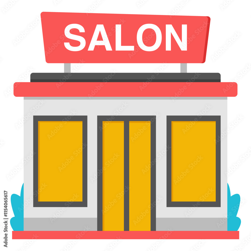 A beautiful design icon of salon A beautiful design icon of salon