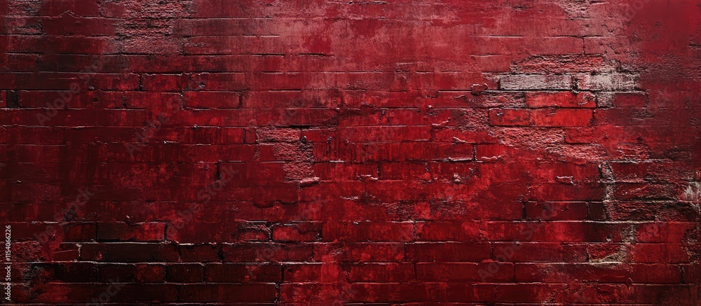 Obraz premium Rustic red brick wall texture with a weathered finish ideal for urban design projects and creative backgrounds.