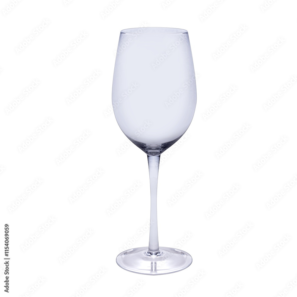 Empty luxury glass on a white background Isolated Empty luxury glass on a white background Isolated