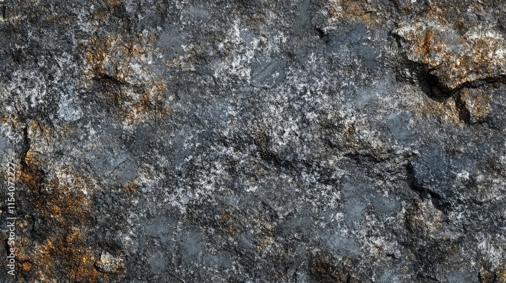 Fototapeta premium Rugged stone surface texture with earthy tones ideal for backgrounds and design projects, showcasing natural ruggedness and depth.