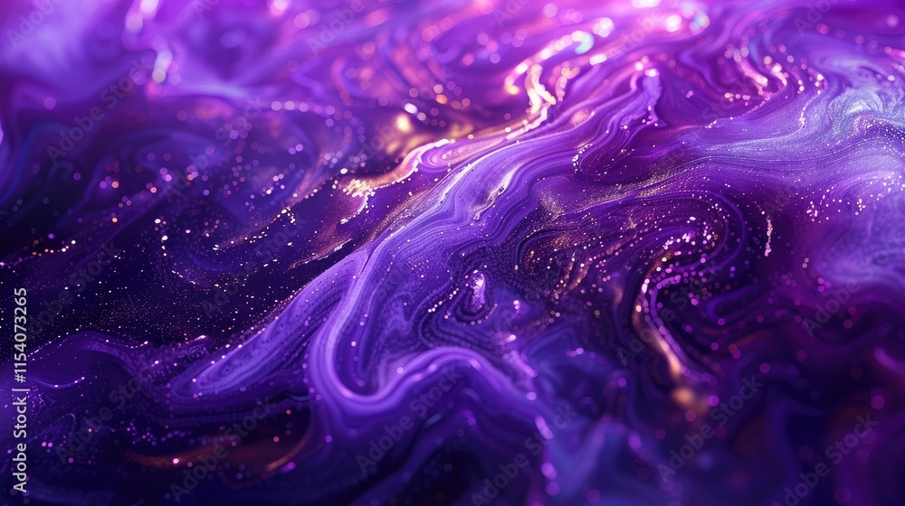 Abstract swirling purple and gold patterns with a cosmic feel. Abstract swirling purple and gold patterns with a cosmic feel.
