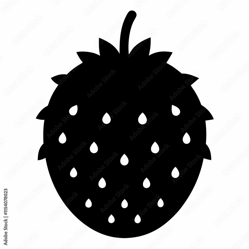 Soursop back silhouette vectorl Soursop back silhouette vectorl